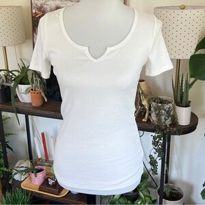 Old Navy White Short Sleeve Women's Top S Tall